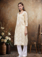 Load image into Gallery viewer, Seva Chikan Hand Embroidered Cotton Lucknowi Chikankari Kurta