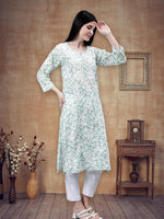 Load image into Gallery viewer, Seva Chikan Hand Embroidered Mal Mal Lucknowi Chikankari Kurta