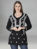 Load image into Gallery viewer, Seva Chikan Hand Embroidered Cotton Lucknowi Chikan Top