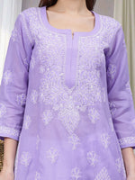 Load image into Gallery viewer, Seva Chikan Hand Embroidered Cotton Lucknowi Chikankari Kurta