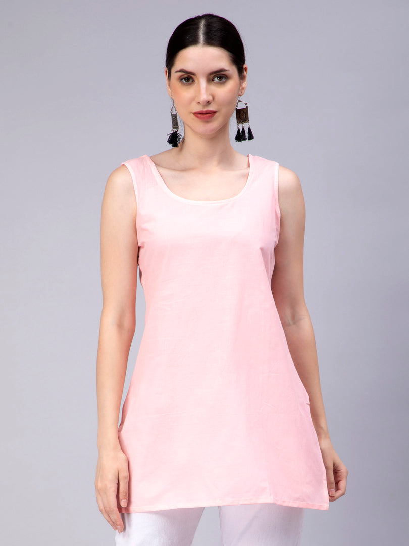 Seva Chikan Hand Embroidered Georgette Lucknowi Chikan Top With Slip