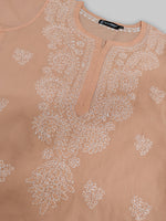 Load image into Gallery viewer, Seva Chikan Hand Embroidered Cotton Lucknowi Chikankari Kurta