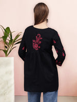 Load image into Gallery viewer, Seva Chikan Hand Embroidered Cotton Lucknowi Chikan Top