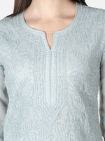 Load image into Gallery viewer, Seva Chikan Hand Embroidered Cotton Lucknowi Chikan Kurta