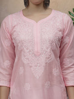 Load image into Gallery viewer, Seva Chikan Hand Embroidered Cotton Lucknowi Chikankari Kurta