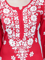Load image into Gallery viewer, Seva Chikan Hand Embroidered Rayon Lucknowi Chikankari Kurta
