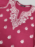 Load image into Gallery viewer, Seva Chikan Hand Embroidered Rayon Lucknowi Chikankari Top