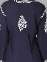 Load image into Gallery viewer, Seva Chikan Hand Embroidered Modal Cotton Lucknowi Chikankari Kurta
