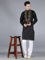 Load image into Gallery viewer, Seva Chikan Hand Embroidered Lucknowi Chikan Mens Kurta