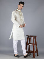 Load image into Gallery viewer, Seva Chikan Hand Embroidered  Lucknowi Chikan Mens Kurta