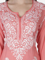 Load image into Gallery viewer, Seva Chikan Hand Embroidered Modal Cotton Lucknowi Chikankari Kurta