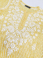 Load image into Gallery viewer, Seva Chikan Hand Embroidered Mal-Mal Lucknowi Chikankari Kurta