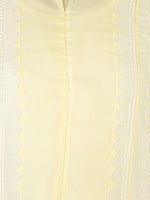 Load image into Gallery viewer, Seva Chikan Hand Embroidered Yellow Cotton Lucknowi Chikankari Anarkali-SCL1770