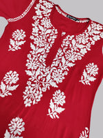 Load image into Gallery viewer, Seva Chikan Hand Embroidered Modal Cotton Lucknowi Chikankari Kurta