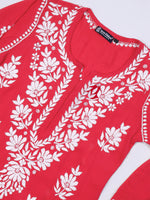Load image into Gallery viewer, Seva Chikan Hand Embroidered Rayon Lucknowi Chikankari Kurta