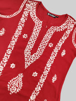 Load image into Gallery viewer, Seva Chikan Hand Embroidered Cotton Lucknowi Chikankari Kurta