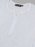 Load image into Gallery viewer, Seva Chikan Hand Embroidered Lucknowi Chikankari White Cotton Kurta SCL4770