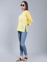 Load image into Gallery viewer, Seva Chikan Hand Embroidered Terivoil Cotton Lucknowi Chikan Top