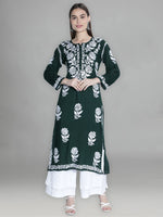 Load image into Gallery viewer, Seva Chikan Hand Embroidered Modal Cotton Lucknowi Chikankari Kurta