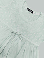 Load image into Gallery viewer, Seva Chikan Hand Embroidered Cotton Lucknowi Chikan Short Top