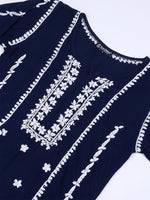 Load image into Gallery viewer, Seva Chikan Hand Embroidered Rayon Lucknowi Chikankari Kurta Set