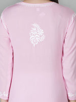 Load image into Gallery viewer, Seva Chikan Hand Embroidered Modal Cotton Lucknowi Chikankari Kurta