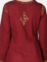 Load image into Gallery viewer, Seva Chikan Hand Embroidered Cotton Lucknowi Chikankari Kurta