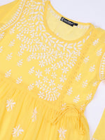 Load image into Gallery viewer, Seva Chikan Hand Embroidered Georgette Lucknowi Chikan Top