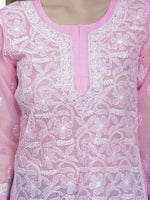 Load image into Gallery viewer, Seva Chikan Hand Embroidered Terivoil Cotton Lucknowi Chikan Top