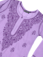 Load image into Gallery viewer, Seva Chikan Hand Embroidered Cotton Lucknowi Chikankari Kurta Set