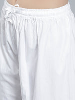 Load image into Gallery viewer, Seva Chikan Hand Embroidered White Cotton Lucknawi Chikankari Palazzo-SCL11025