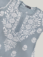Load image into Gallery viewer, Seva Chikan Hand Embroidered Muslin Lucknowi Chikankari Kurta