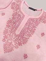 Load image into Gallery viewer, Seva Chikan Hand Embroidered Cotton Lucknowi Chikan Top