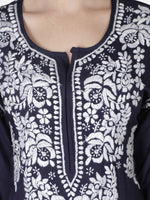 Load image into Gallery viewer, Seva Chikan Hand Embroidered Modal Cotton Lucknowi Chikankari Kurta