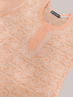 Load image into Gallery viewer, Seva Chikan Hand Embroidered Terivoil Cotton Lucknowi Chikan Top