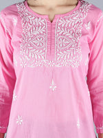 Load image into Gallery viewer, Seva Chikan Hand Embroidered Cotton Lucknowi Chikan Top