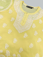 Load image into Gallery viewer, Seva Chikan Hand Embroidered Georgette Lucknowi Chikankari Top With Slip SCL9186