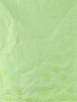 Load image into Gallery viewer, Seva Chikan Hand Embroidered Green Cotton Lucknowi Saree-SCL6008