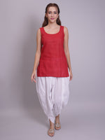 Load image into Gallery viewer, Seva Chikan Hand Embroidered Maroon Georgette Lucknowi Chikankari Kurta Set SCL8064