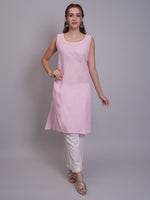 Load image into Gallery viewer, Seva Chikan Hand Embroidered Georgette Lucknowi Chikankari Kurta With Slip