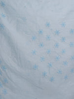 Load image into Gallery viewer, Seva Chikan Hand Embroidered Blue Kota Lucknowi Chikankari Saree- SCL6071