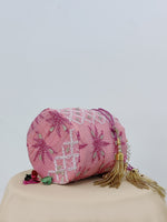 Load image into Gallery viewer, Seva Chikan Hand Embroidered Kota Lucknowi Chikankari Potali With Tasseled Gota Patti Work