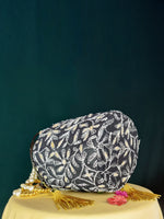 Load image into Gallery viewer, Seva Chikan Hand Embroidered Kota Lucknowi Chikankari Potali With Tasseled Gota Patti Work