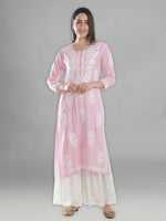 Load image into Gallery viewer, Seva Chikan Hand Embroidered Modal Cotton Lucknowi Chikankari Kurta