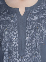 Load image into Gallery viewer, Seva Chikan Hand Embroidered Rayon Lucknowi Chikankari Kurta