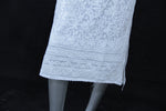 Load image into Gallery viewer, Seva Chikan Hand Embroidered White Cotton Lucknowi Chikan Kurta-SCL0696