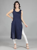 Load image into Gallery viewer, Seva Chikan Hand Embroidered Georgette Chikankari Kurta With Slip