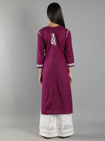 Load image into Gallery viewer, Seva Chikan Hand Embroidered Cotton Chikankari kurta