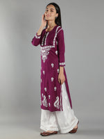 Load image into Gallery viewer, Seva Chikan Hand Embroidered Cotton Chikankari kurta