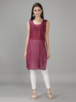 Load image into Gallery viewer, Seva Chikan Hand Embroidered Georgette Chikankari Kurta With Slip